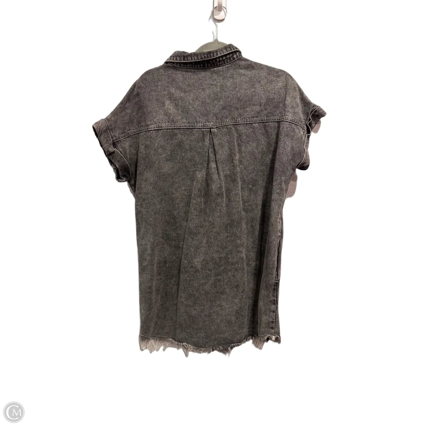 Dress Casual Midi By Bluivy In Black Denim, Size: M