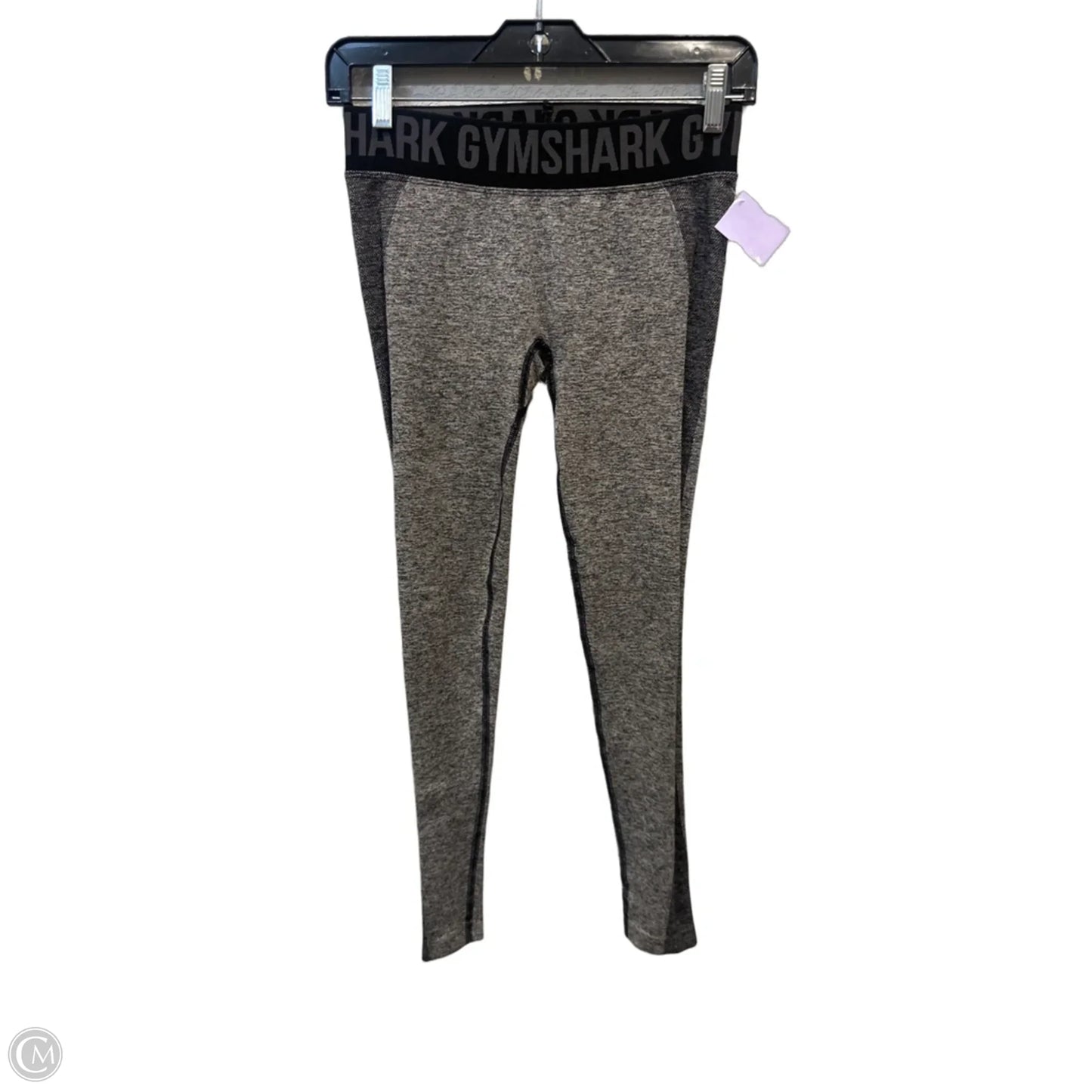 Athletic Leggings By Gym Shark In Black & Grey, Size: S