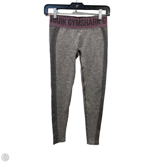 Athletic Leggings By Gym Shark In Grey & Pink, Size: S