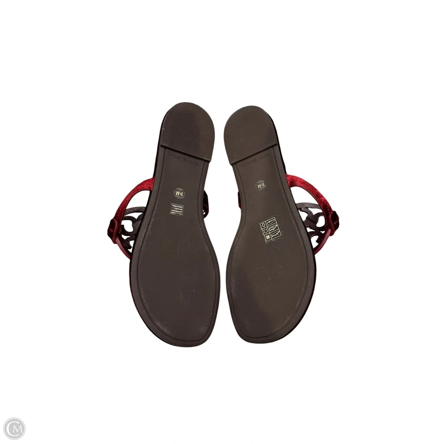 Sandals Designer By Tory Burch In Red, Size: 9.5