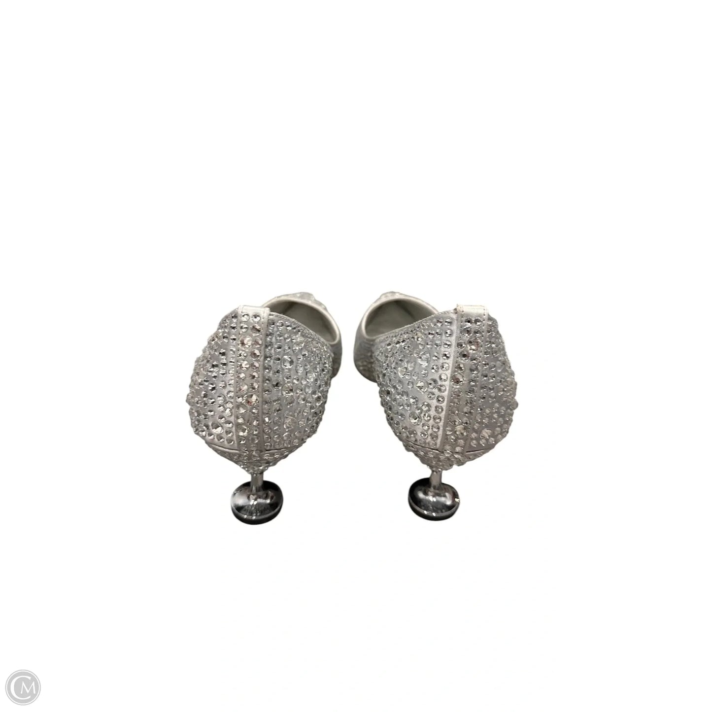 Shoes Designer By Kate Spade In Silver, Size: 9.5