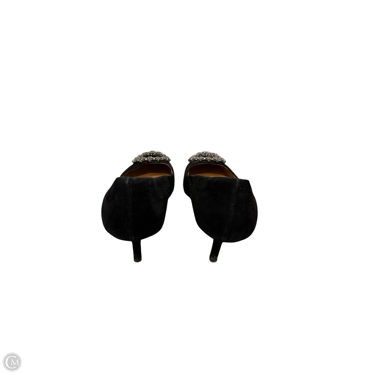 Shoes Designer By Tory Burch In Black & Silver, Size: 9.5