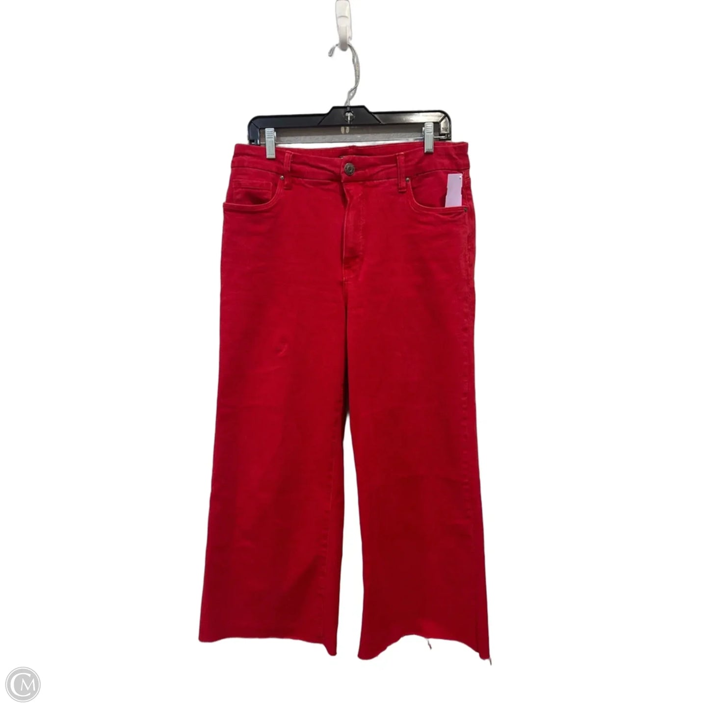 Jeans Wide Leg By Kut In Red, Size: 10