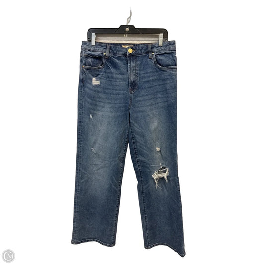 Jeans Wide Leg By Kut In Blue Denim, Size: 10