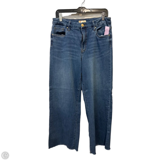 Jeans Wide Leg By Kut In Blue Denim, Size: 10