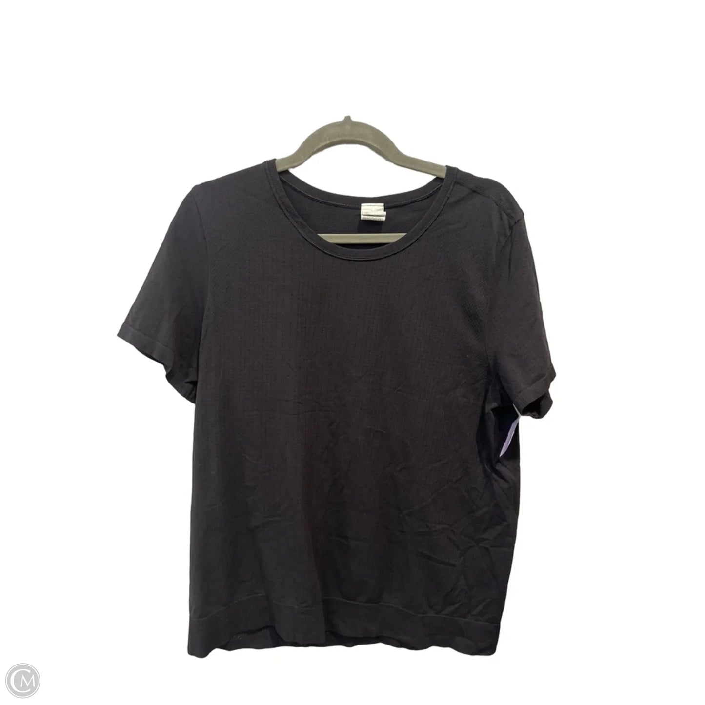 Athletic Top Short Sleeve By Athleta In Black, Size: Xl