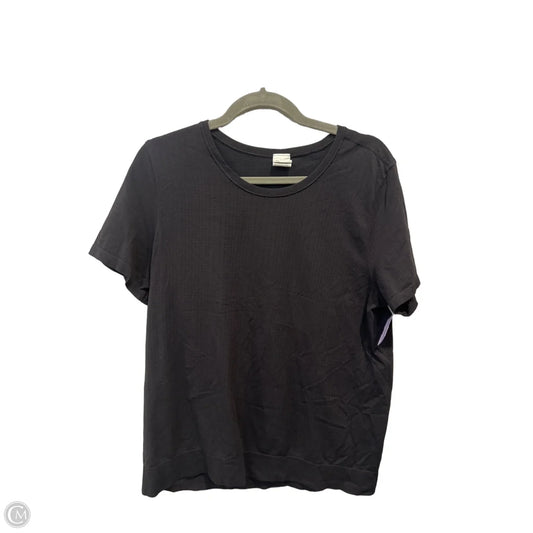 Athletic Top Short Sleeve By Athleta In Black, Size: Xl