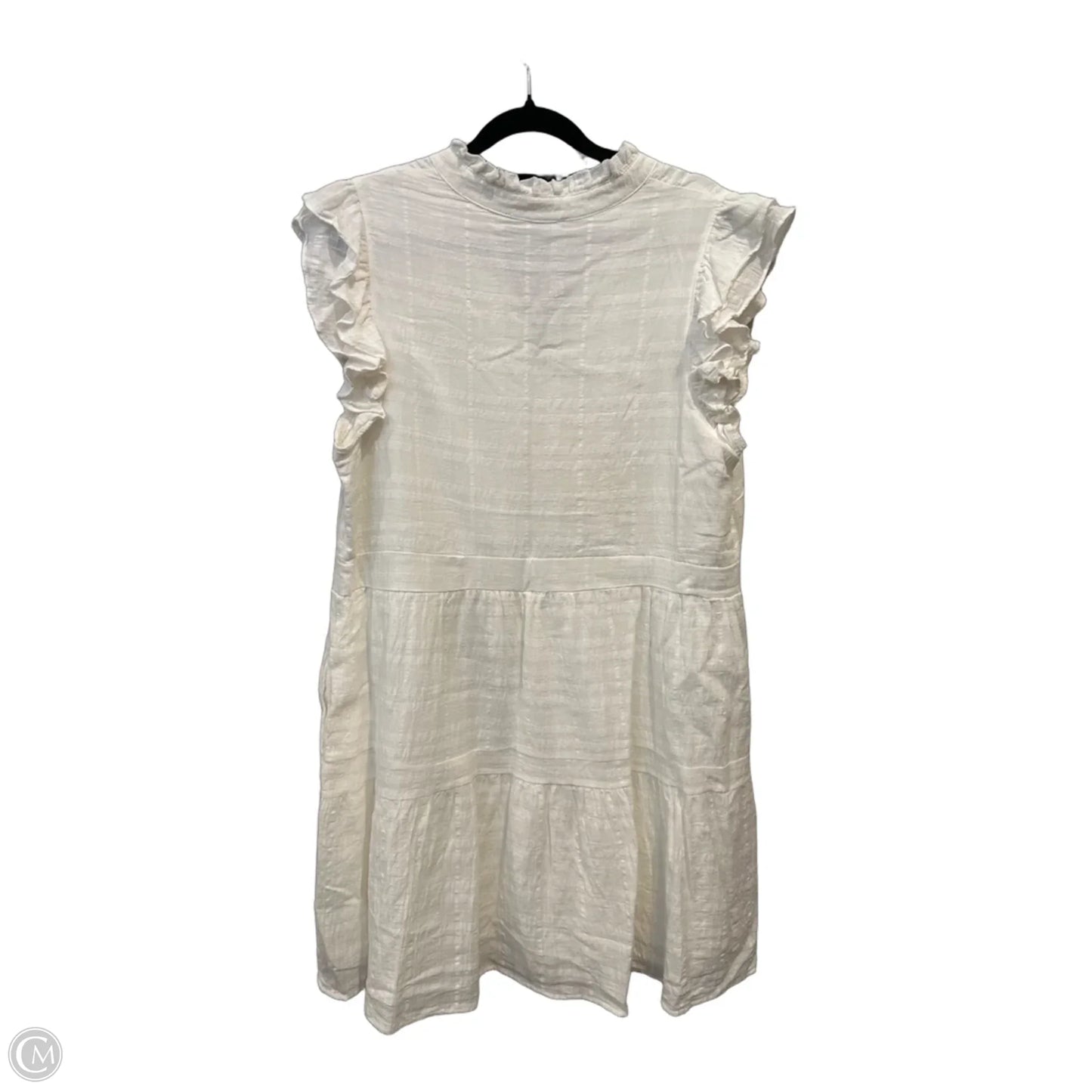 Dress Casual Midi By Clothes Mentor In White, Size: L