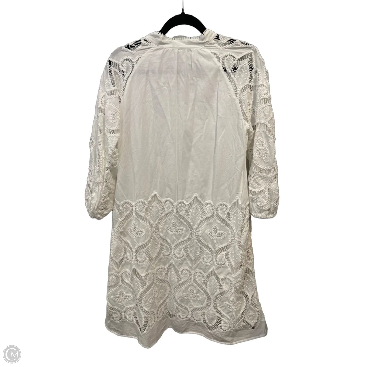 Dress Casual Midi By Clothes Mentor In White, Size: L