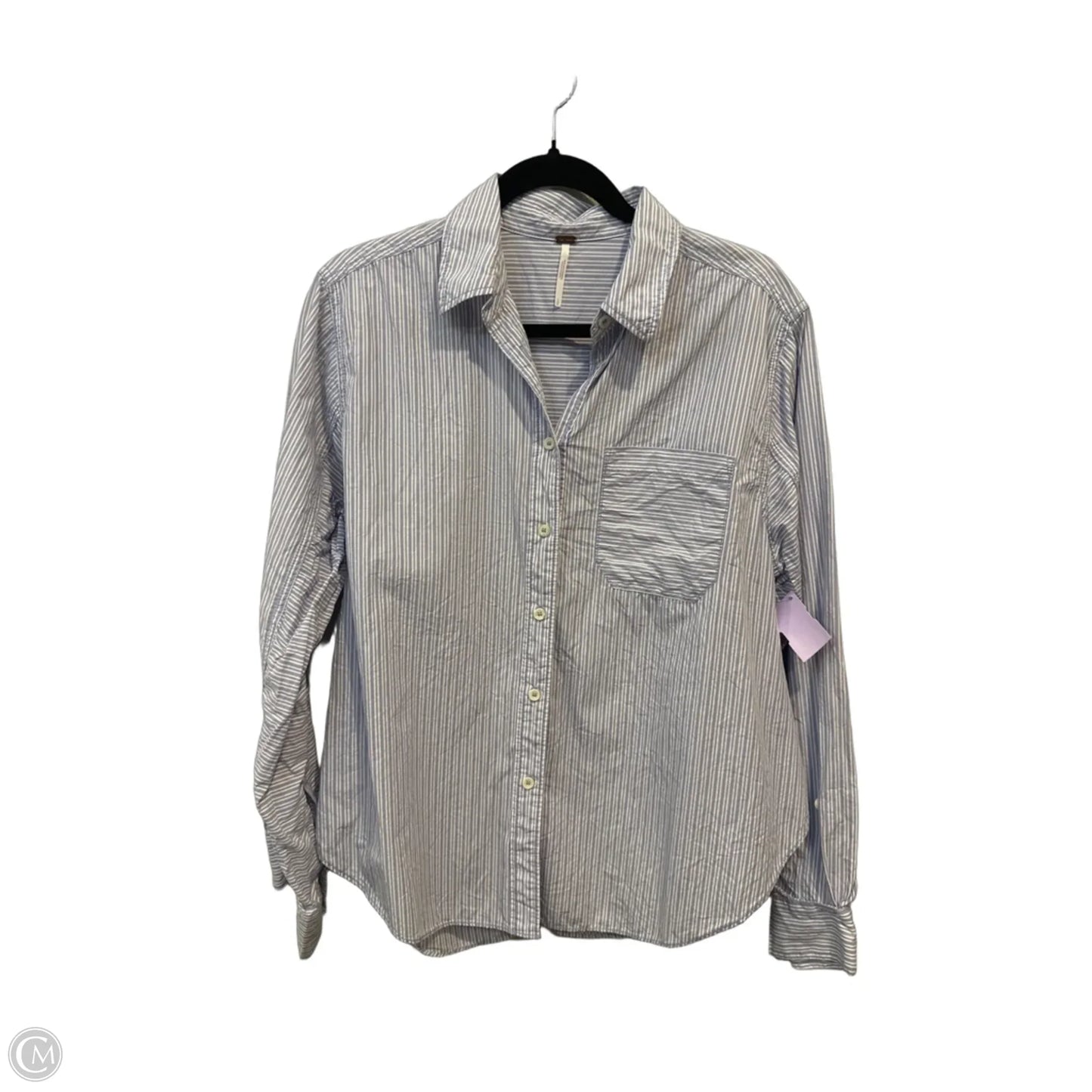 Top Long Sleeve Basic By Free People In Striped Pattern, Size: S