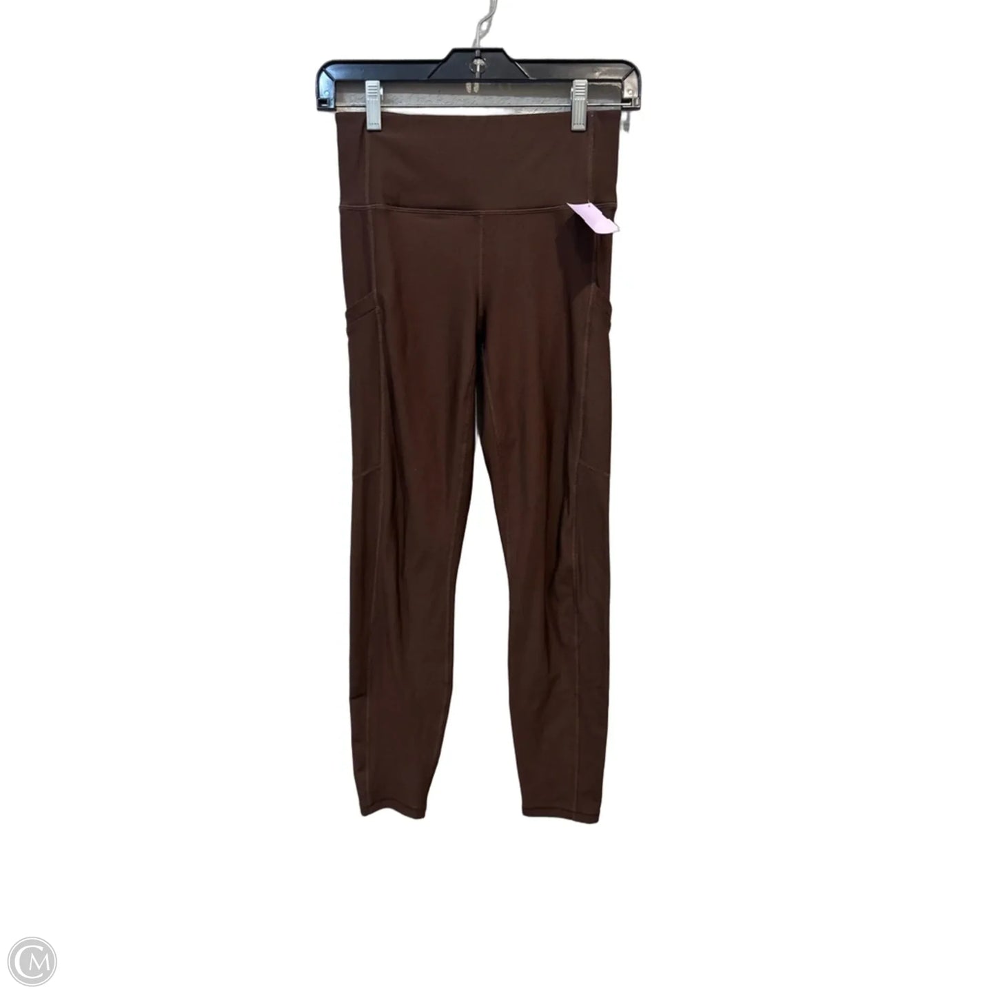 Athletic Leggings By Fabletics In Brown, Size: M