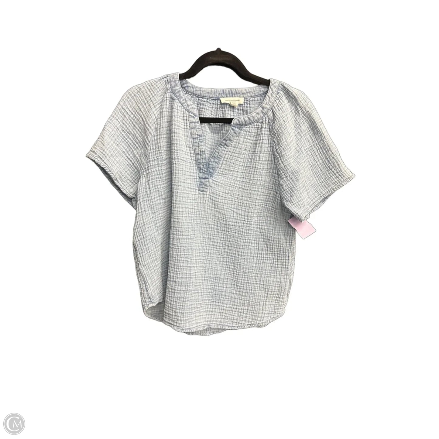 Top Short Sleeve By Beachlunchlounge In Blue, Size: Sp