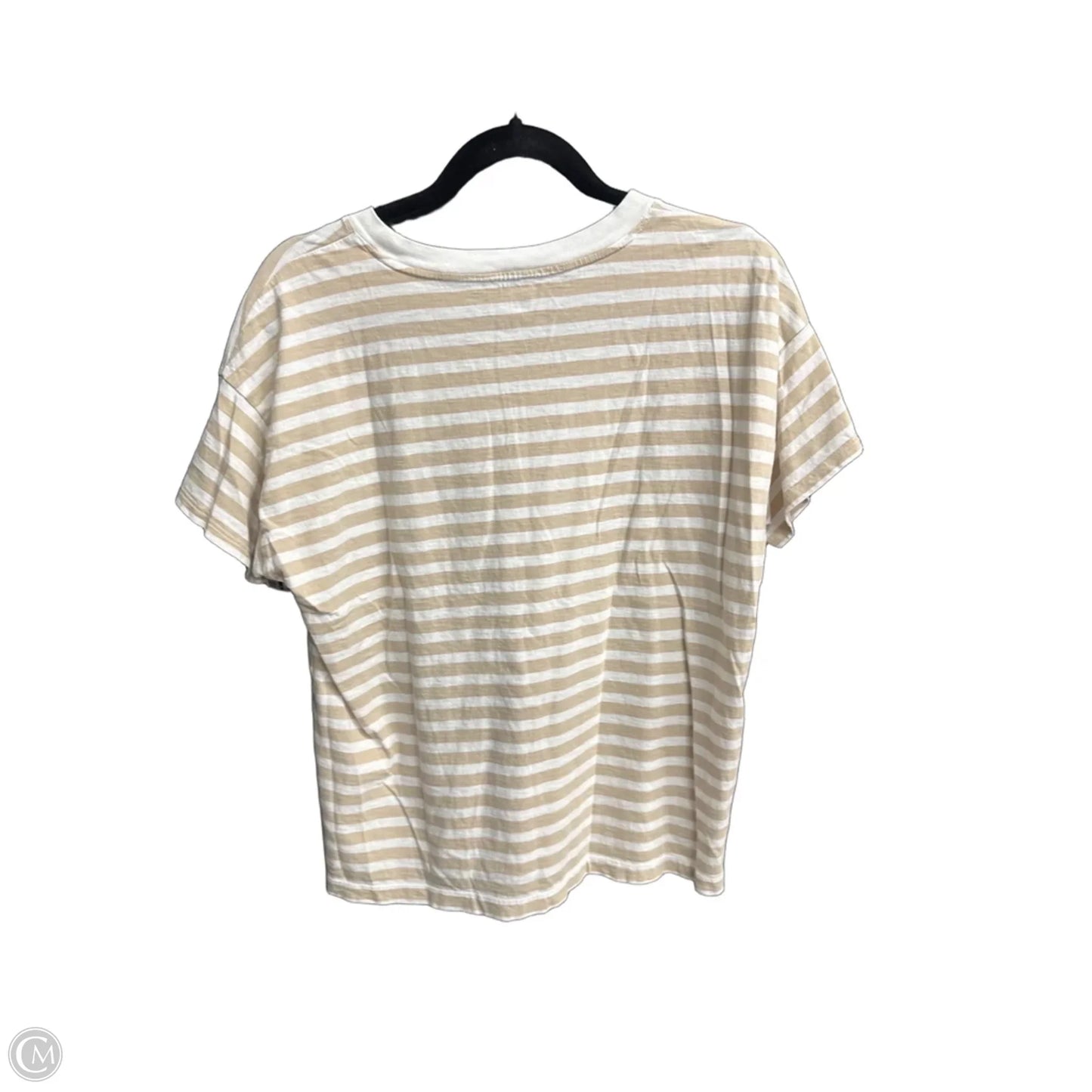 Top Short Sleeve By J. Crew In Striped Pattern, Size: M