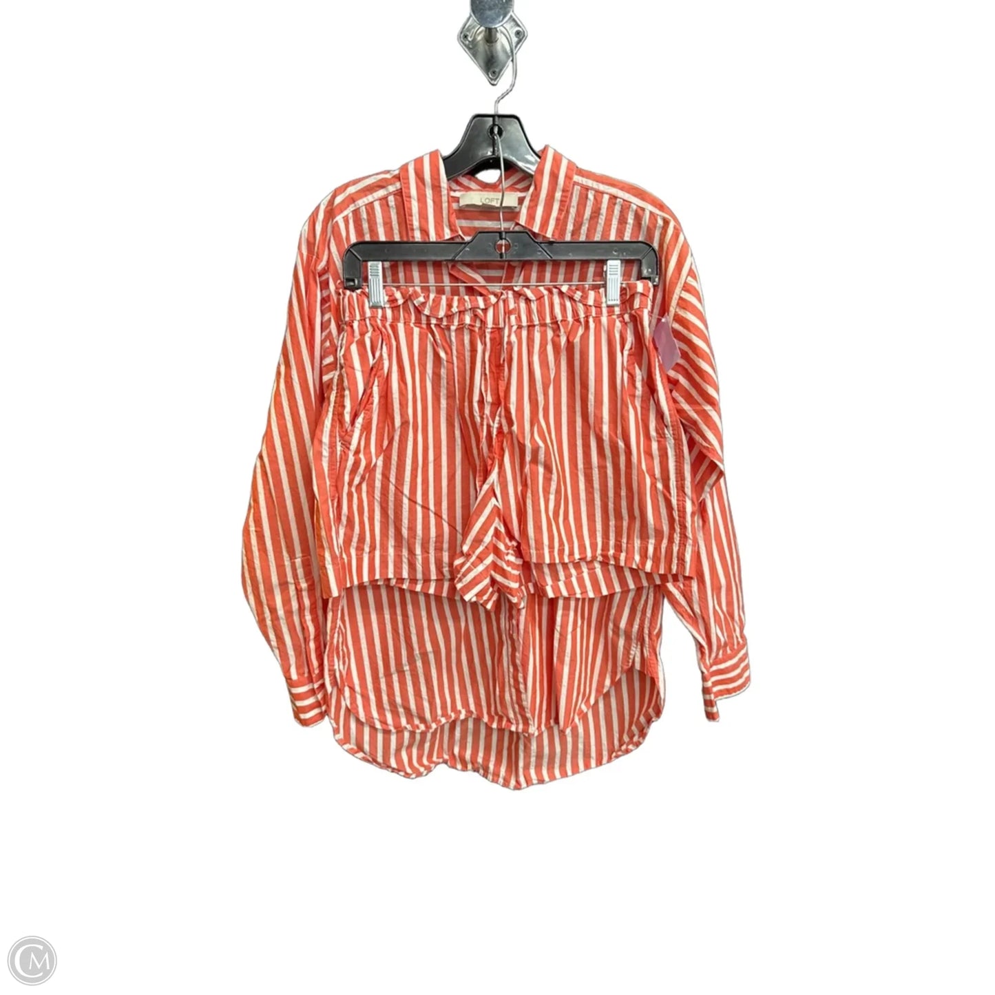 Shorts Set By Loft In Striped Pattern, Size: S