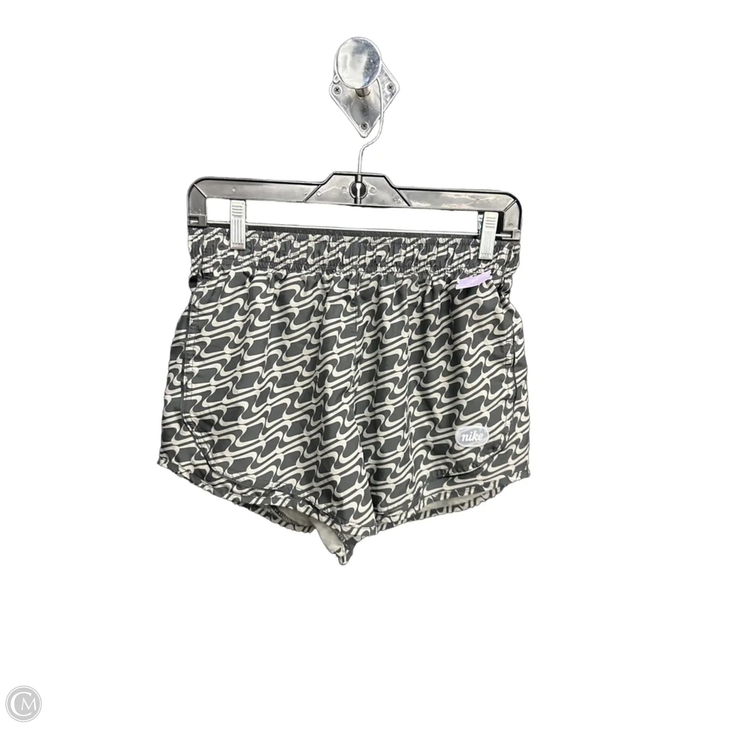 Athletic Shorts By Nike Apparel In Black & Grey, Size: L