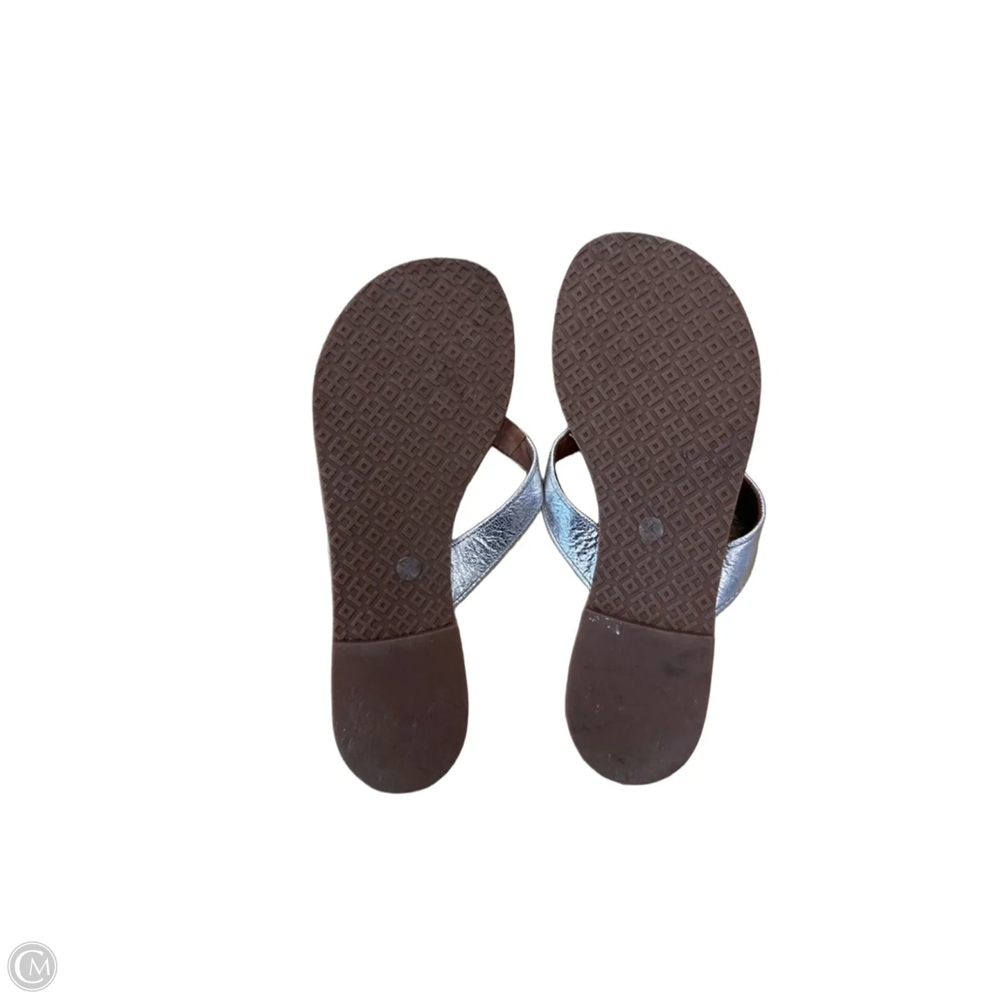 Shoes Designer By Tory Burch In Brown & Silver, Size: 9