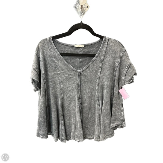 Top Short Sleeve By Altard State In Grey, Size: S