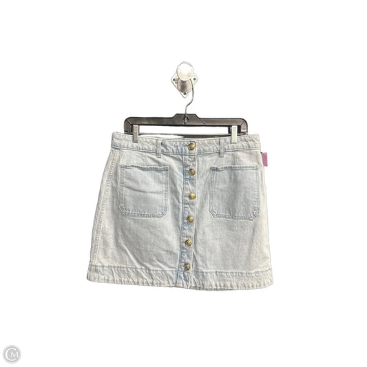 Skirt Midi By Free Assembly In Blue Denim, Size: 10