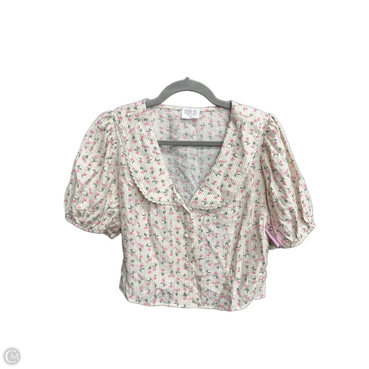 Blouse Short Sleeve By Sienna Sky In Floral Print, Size: M