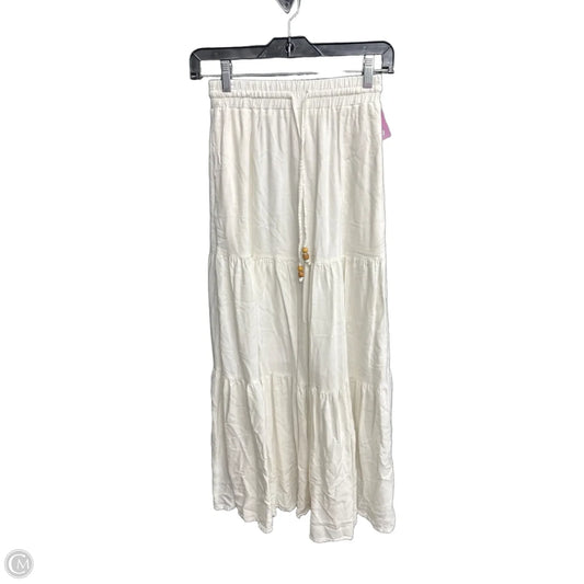 Skirt Maxi By Clothes Mentor In White, Size: Xs
