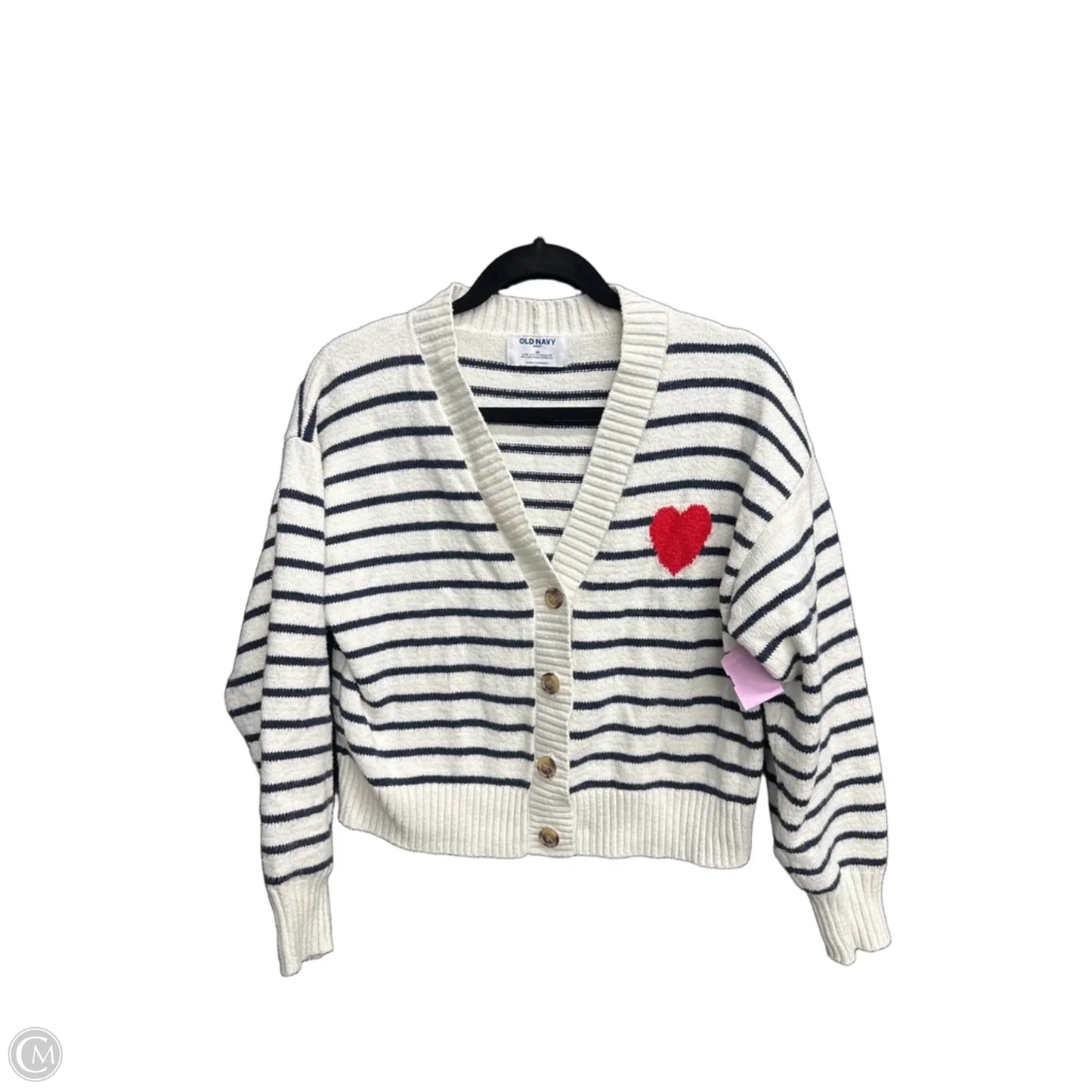 Cardigan By Old Navy In Striped Pattern, Size: Xs