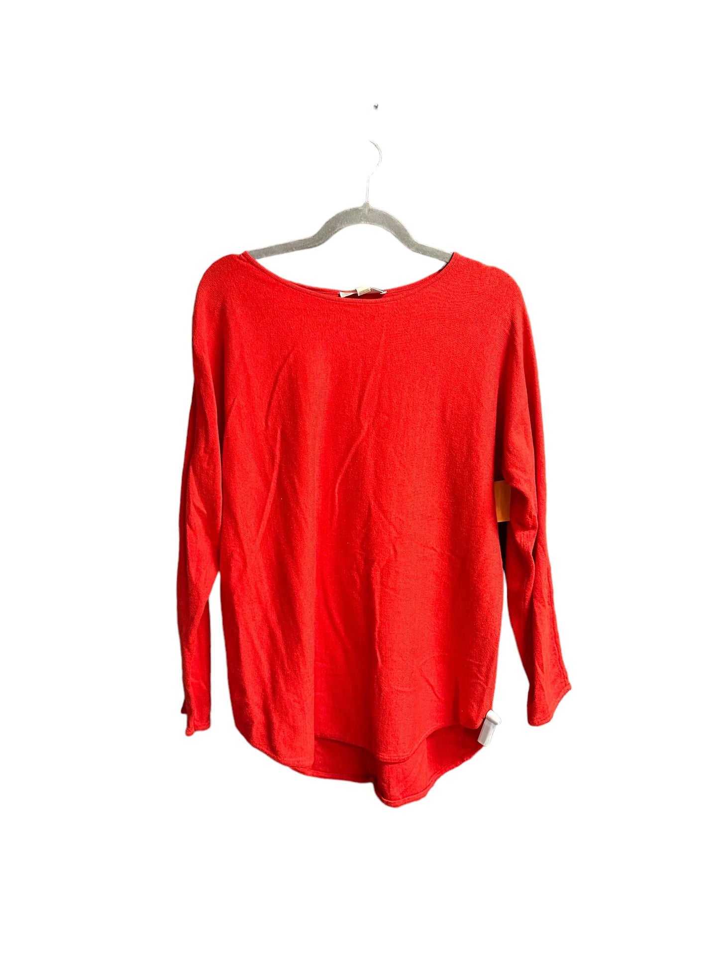 Red Top Long Sleeve Michael By Michael Kors, Size M