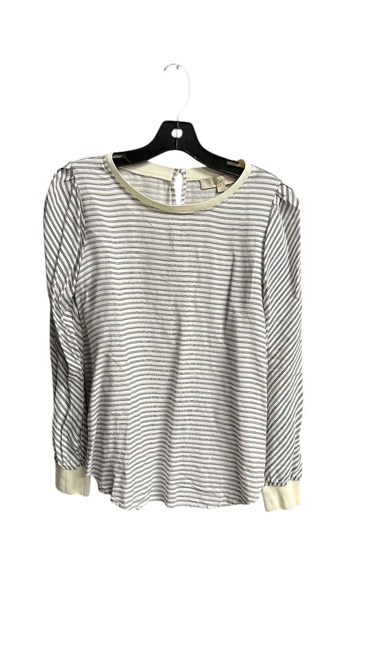 Top Long Sleeve By Loft In Striped, Size: S