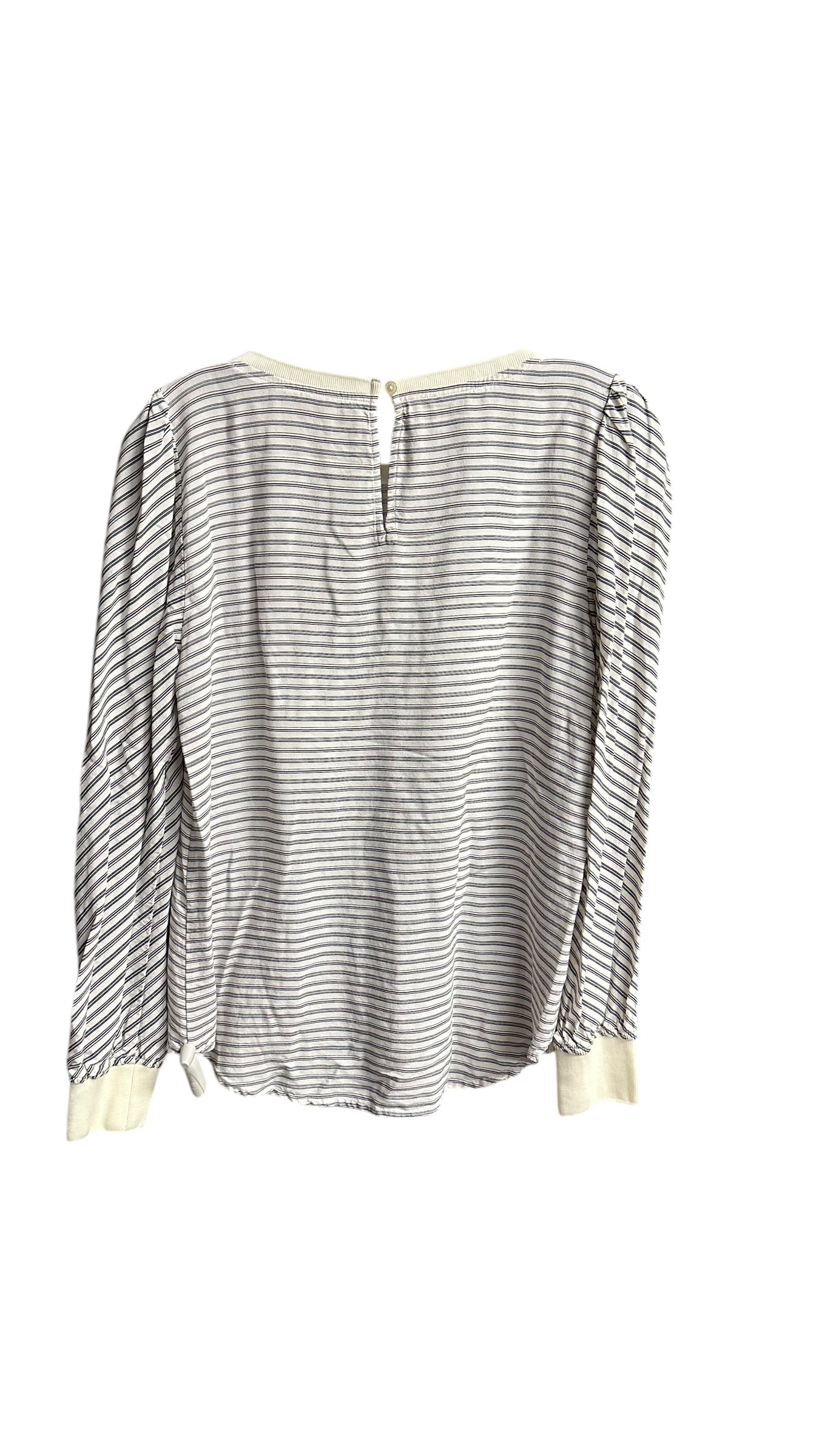 Top Long Sleeve By Loft In Striped, Size: S