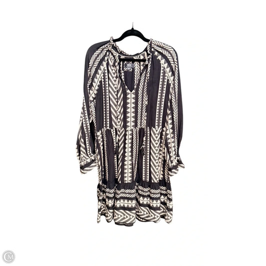 Dress Casual Midi By Maeve In Black & White, Size: M