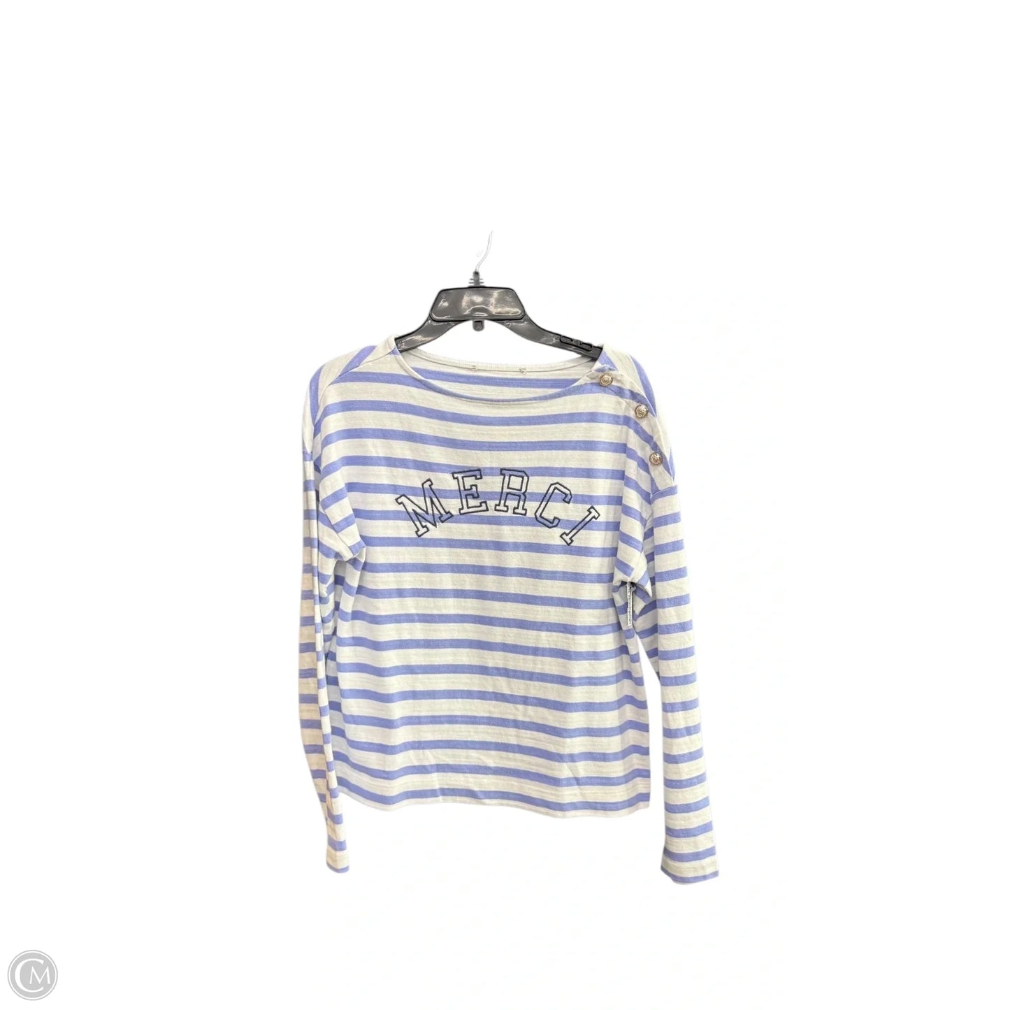 Top Long Sleeve By Clothes Mentor In Striped Pattern, Size: L