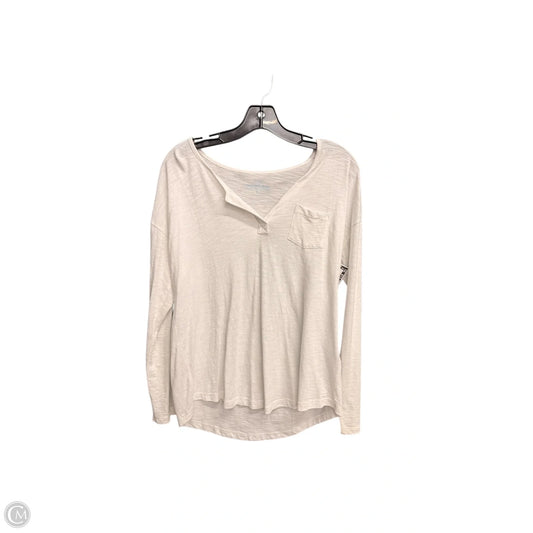 Top Long Sleeve Basic By Vineyard Vines In White, Size: S