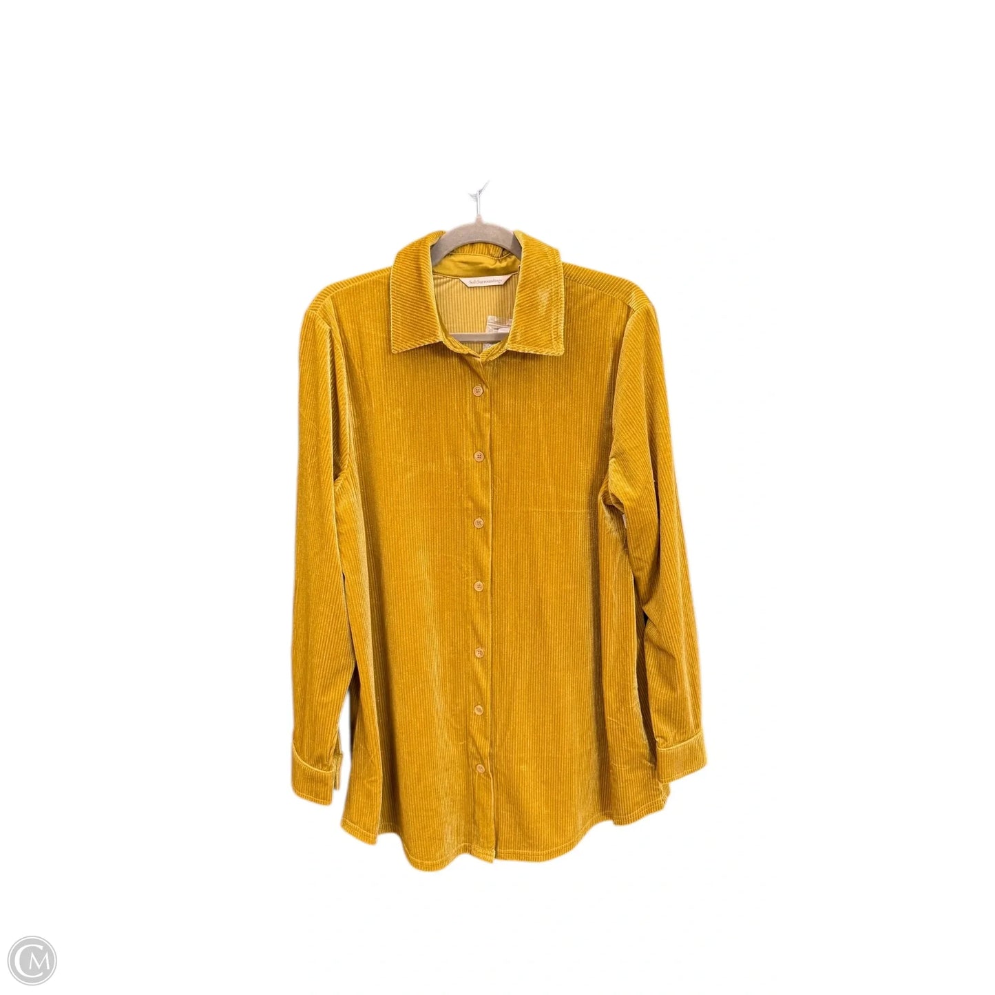 Top Long Sleeve By Soft Surroundings In Yellow, Size: L