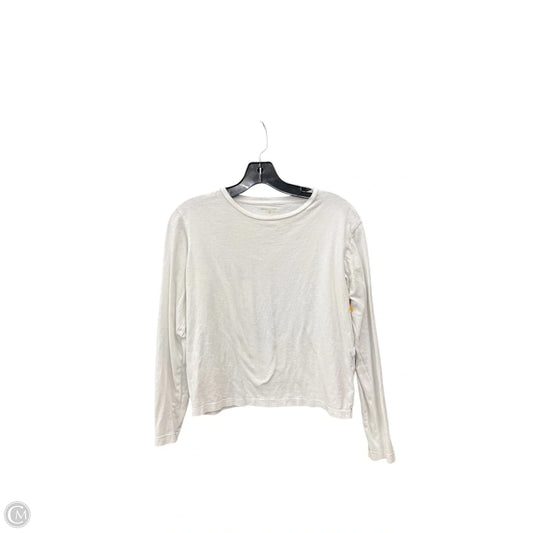 Top Long Sleeve Basic By Banana Republic In White, Size: M