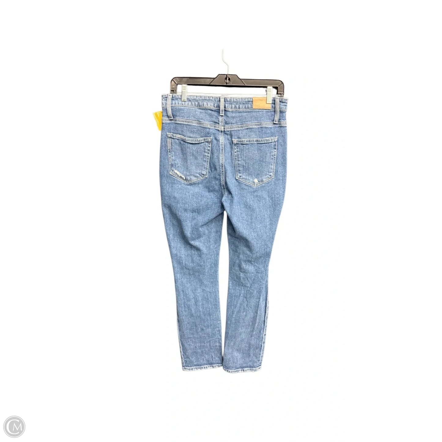 Jeans Straight By Paige In Blue Denim, Size: 8