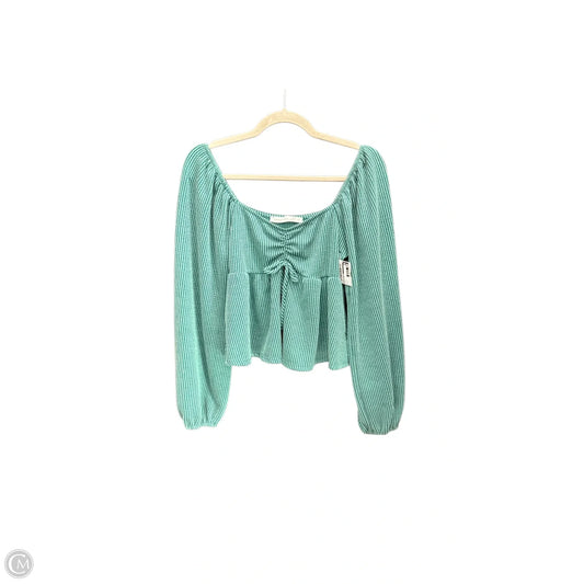 Top Long Sleeve By Altard State In Green, Size: S