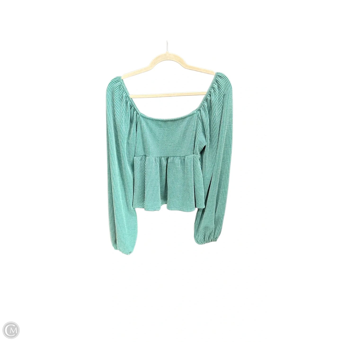 Top Long Sleeve By Altard State In Green, Size: S
