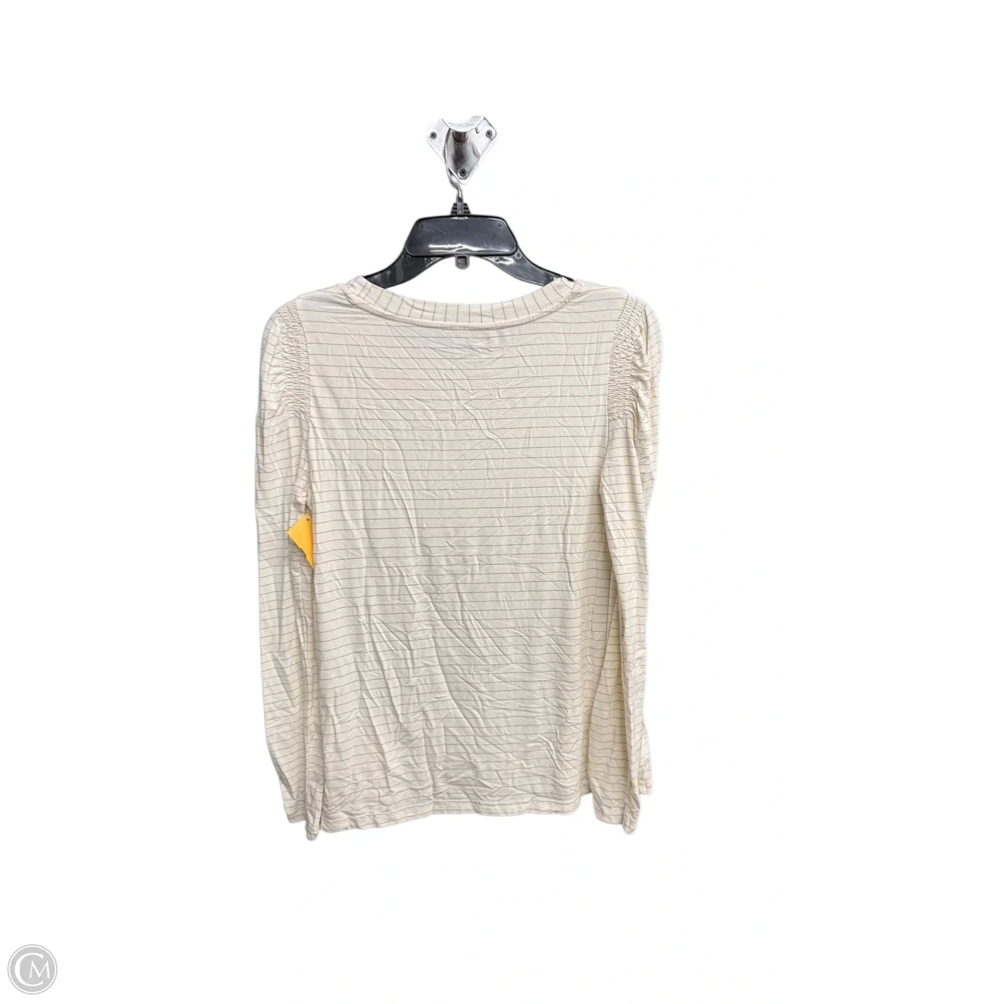 Top Long Sleeve By Modern Works In Striped Pattern, Size: S