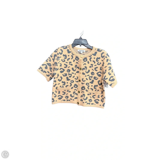 Sweater Short Sleeve By Vigoss In Animal Print, Size: M
