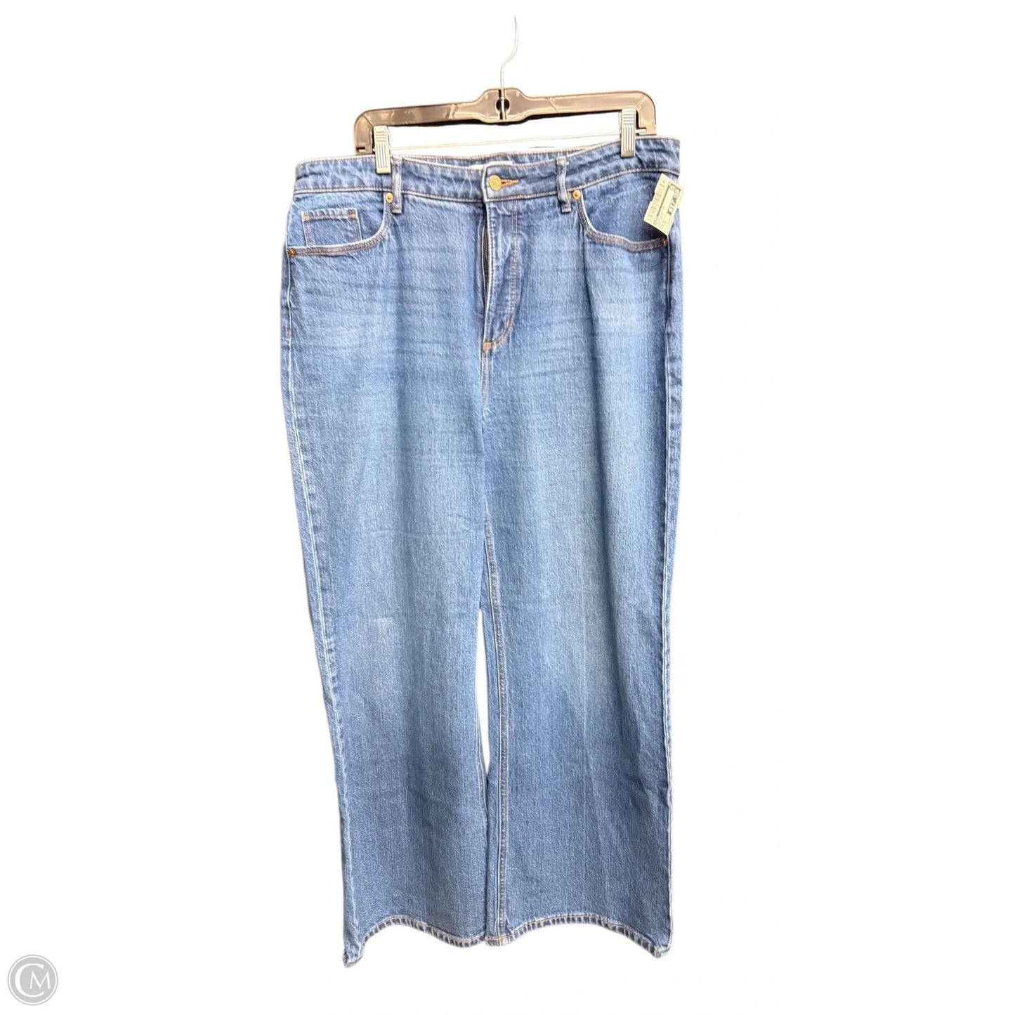 Jeans Wide Leg By Loft In Blue Denim, Size: 12