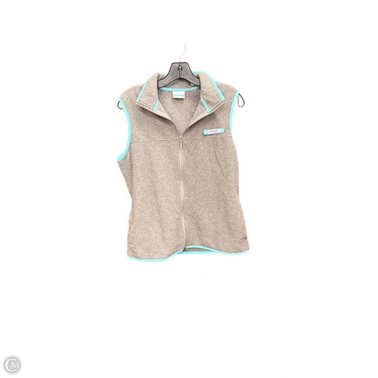 Vest Fleece By Columbia In Blue & Grey, Size: M