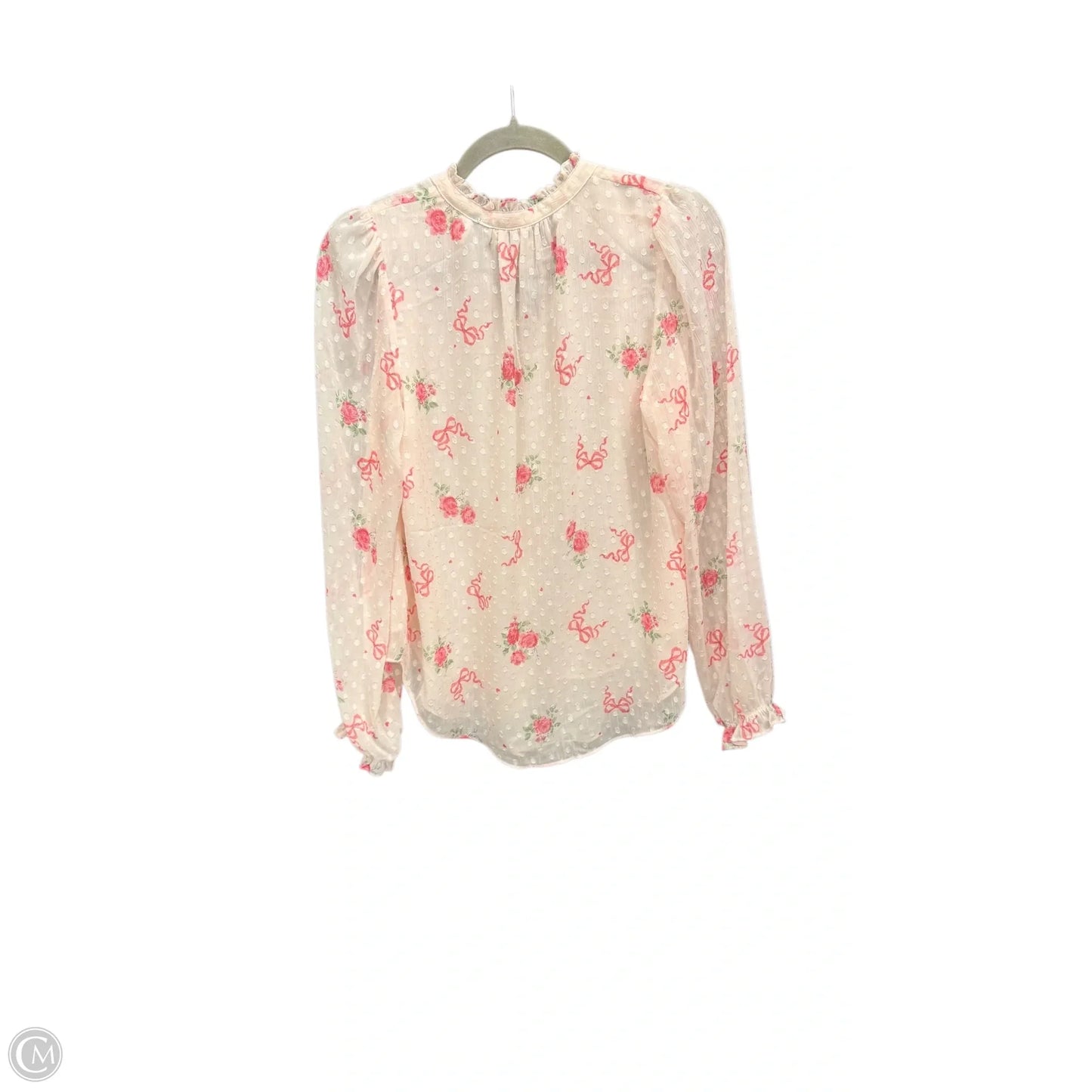Top Long Sleeve By Joie In Green & Pink, Size: Sp