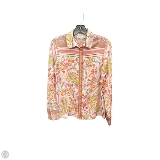 Top Long Sleeve By Rachel Zoe In Paisley Print, Size: S