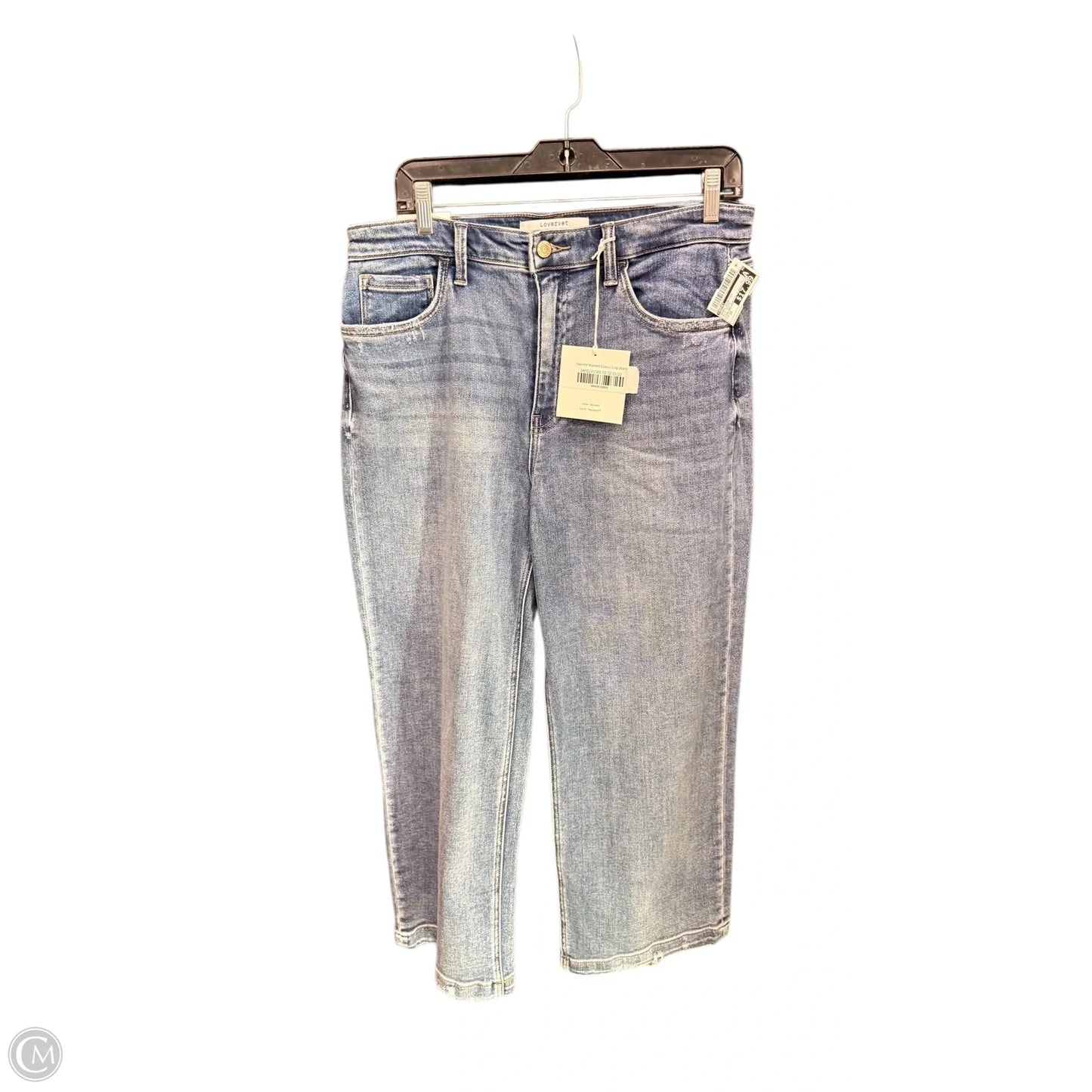 Jeans Wide Leg By Vervet In Blue Denim, Size: 12