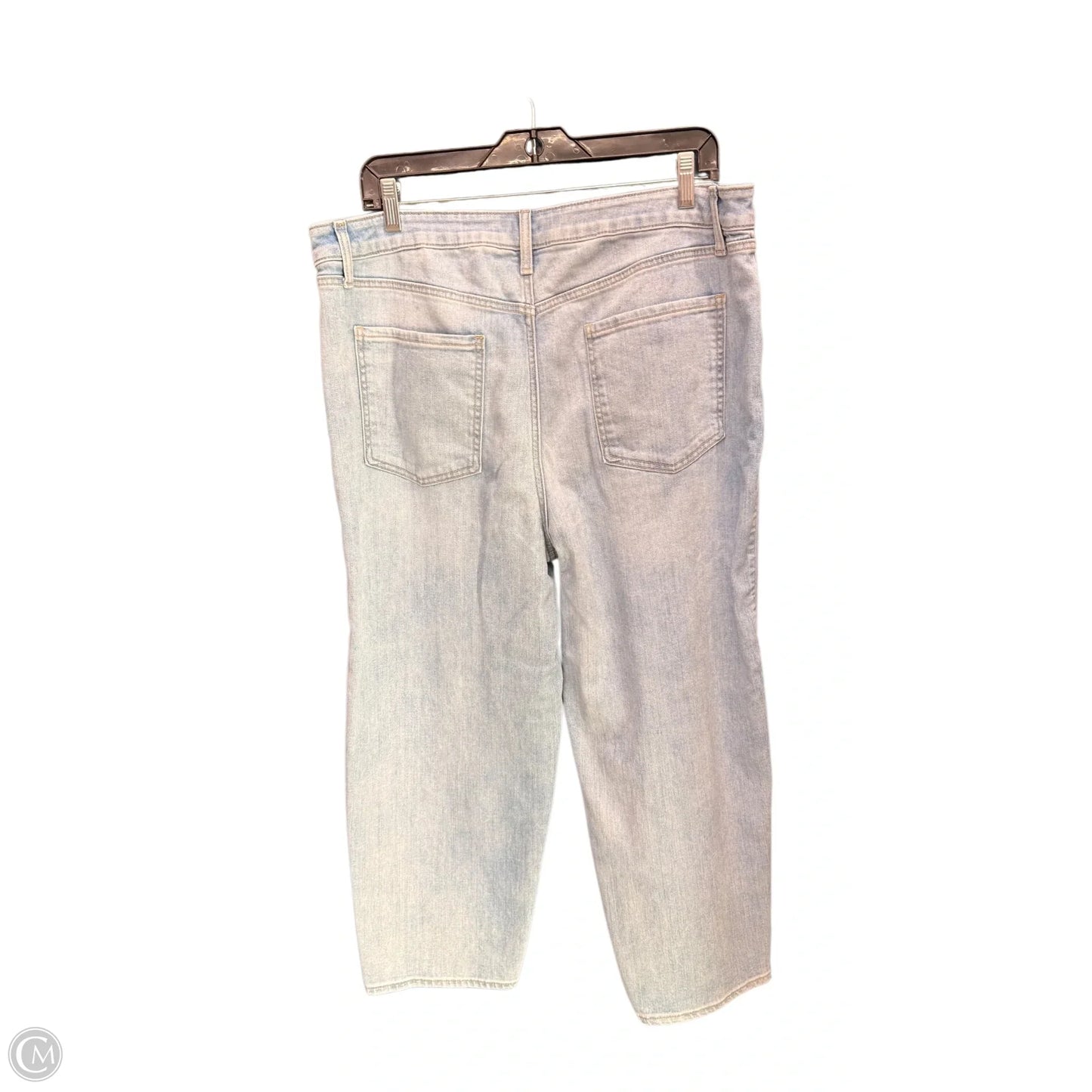 Jeans Cropped By Chicos In Blue Denim, Size: 14