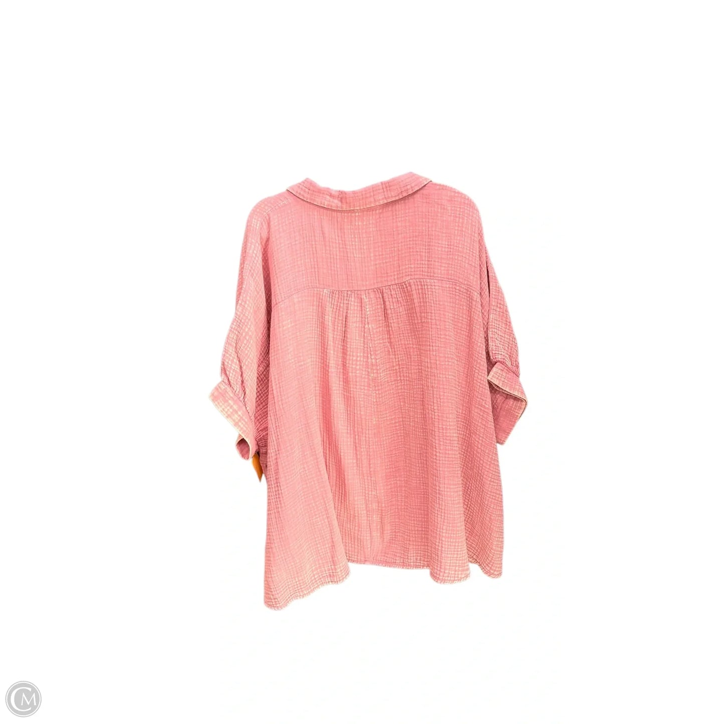 Top Short Sleeve By Zenana In Pink, Size: M