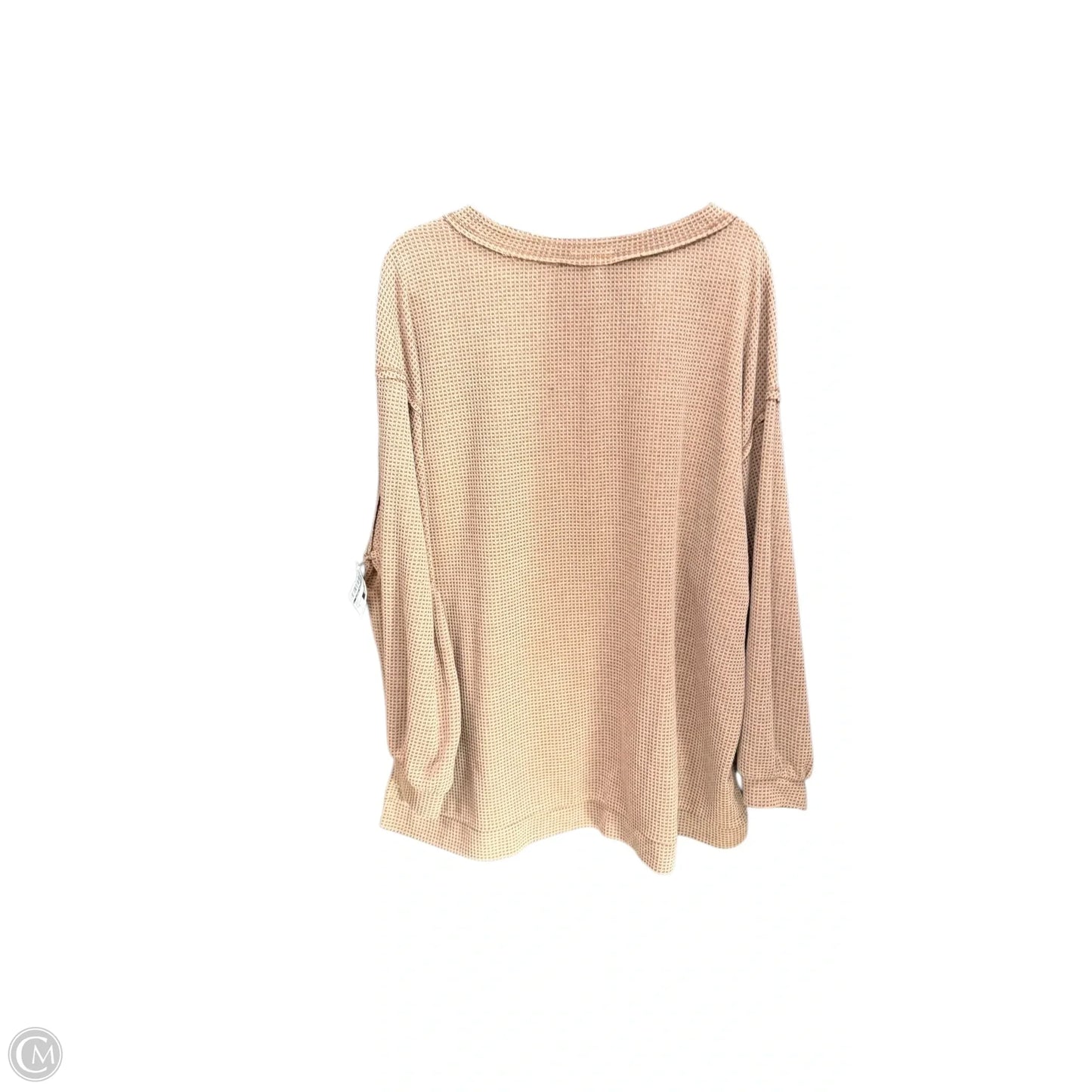 Top Long Sleeve By Andree By Unit In Brown, Size: S