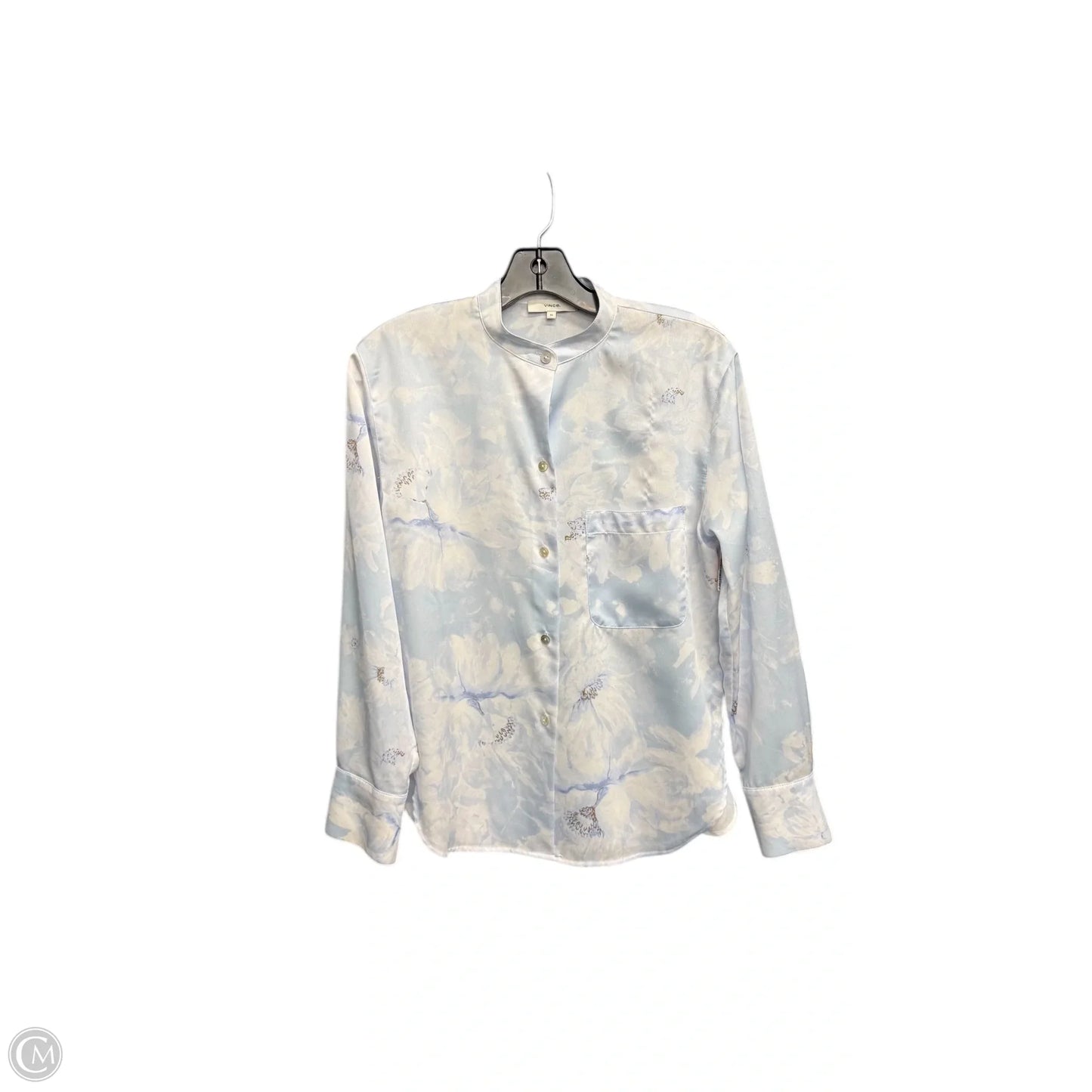 Top Long Sleeve By Vince In Blue, Size: Xs