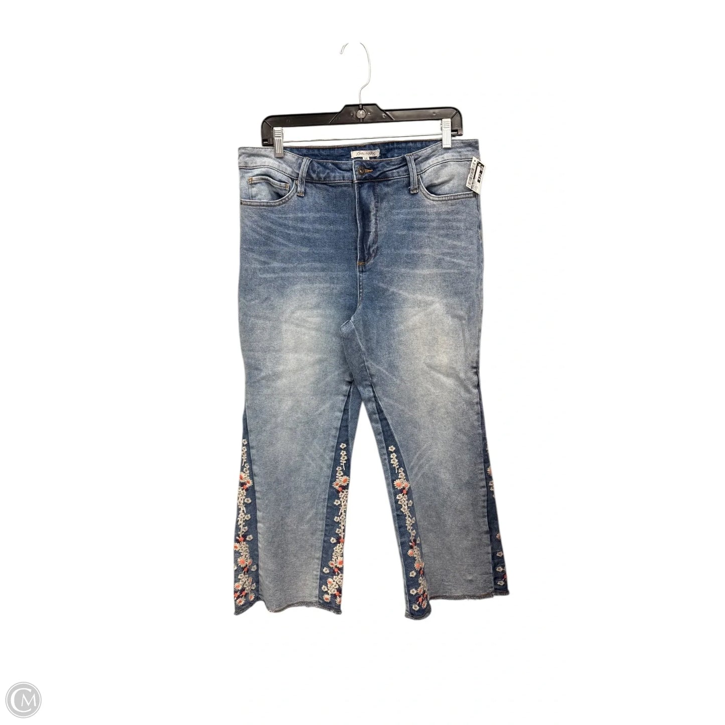 Jeans Boot Cut By John Mark In Blue Denim, Size: 14