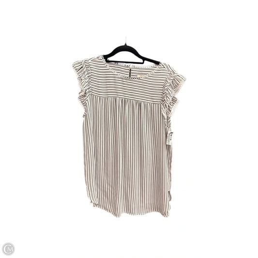 Top Sleeveless By Loft In Striped Pattern, Size: S