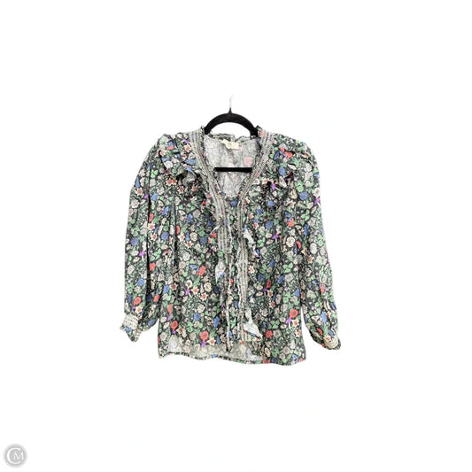 Top Long Sleeve By Entro In Floral Print, Size: S